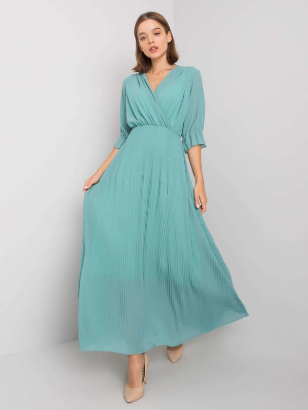 Sea Long Pleated Dress Alejandra