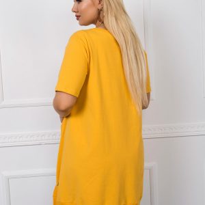 Yellow tunic plus size Monique