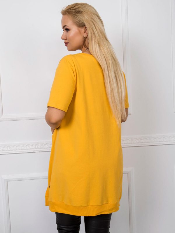 Yellow tunic plus size Monique