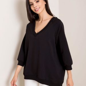 Sally RUE PARIS black sweatshirt