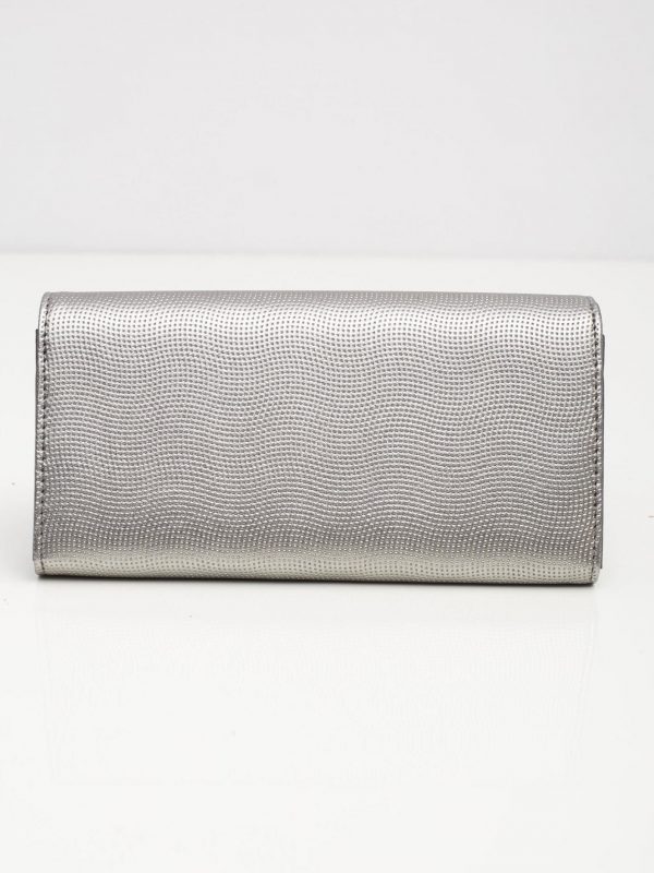 Silver Women's Long Wallet