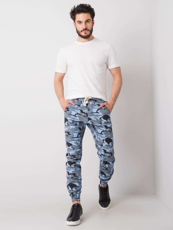 Light Blue Mens Camo Jaxon Pants