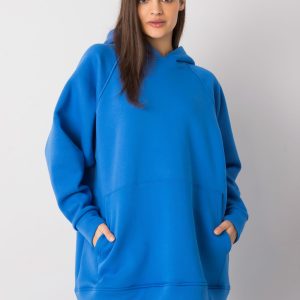 Dark blue kangaroo sweatshirt for women Selita