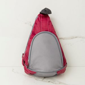 Burgundy Men's One Shoulder Backpack