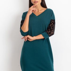 Dark Green Stream Dress