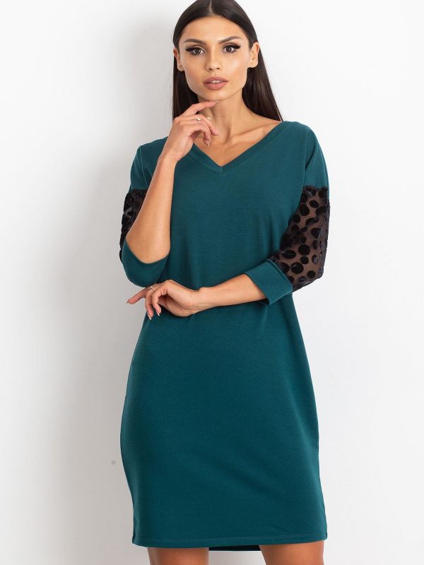 Dark Green Stream Dress