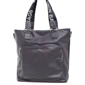 Dark Grey Large Bag with Pocket