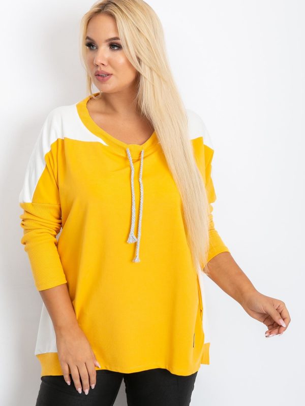 Elliot Plus Size Yellow Sweatshirt