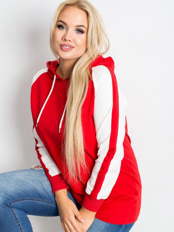 Red Plus Size Fair Sweatshirt