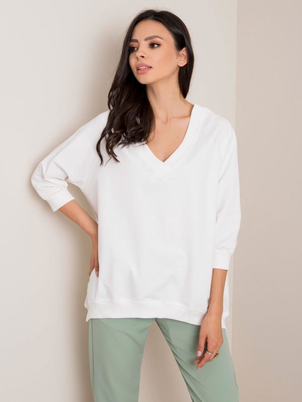 Sally RUE PARIS white sweatshirt