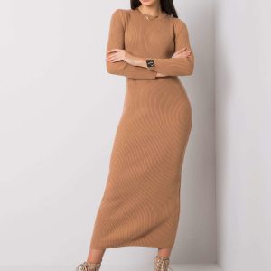 Dark beige dress Tonia RUE PARIS