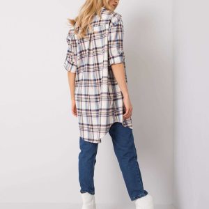 Veronica blue and pink checked shirt