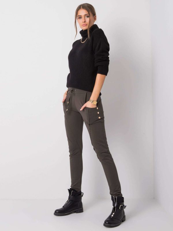 Dark khaki pants Benitta