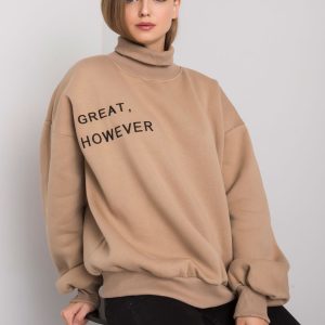 Dark beige oversized sweatshirt Kelly