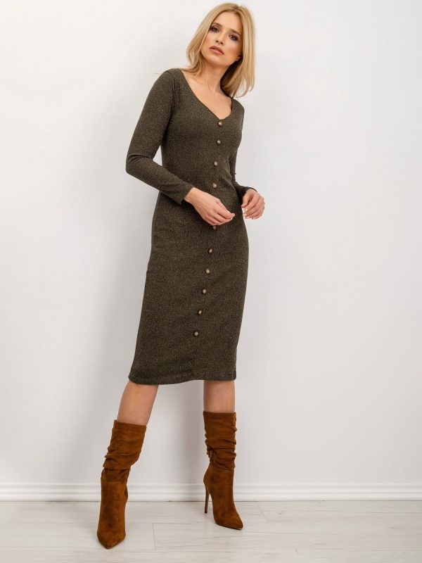 BSL Khaki dress with buttons