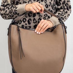 Dark Beige Semicircular Bag