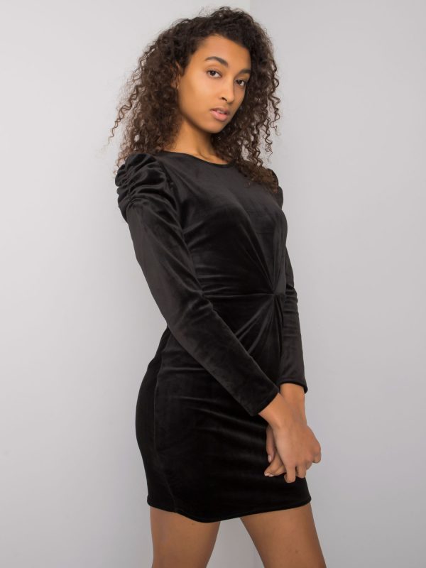 Ellara RUE PARIS black velour dress