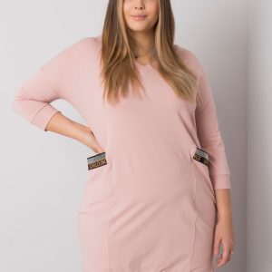 Dirty Pink Plus Size Dress with Susan Pockets