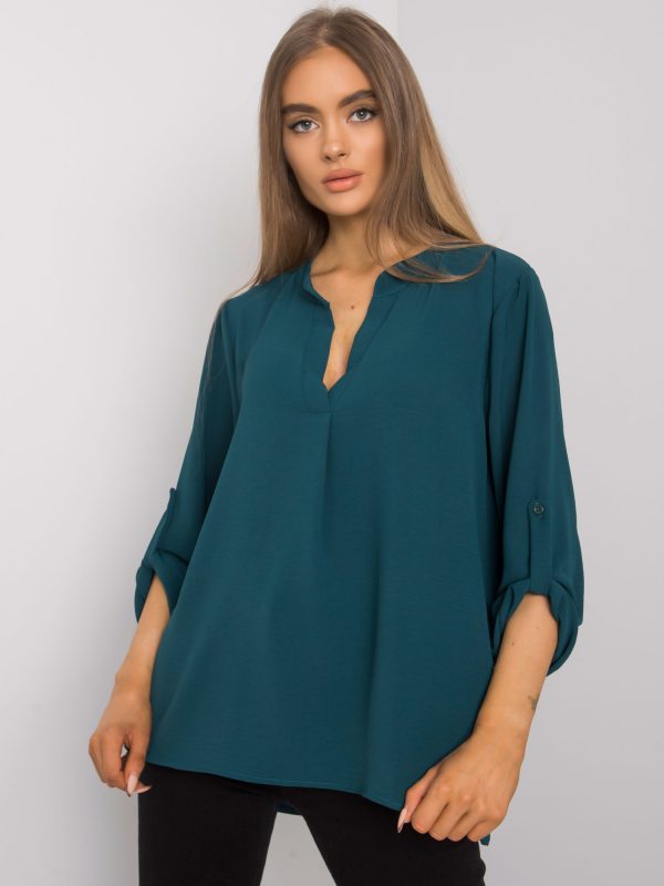 Dark Sea Oversized Portland Blouse