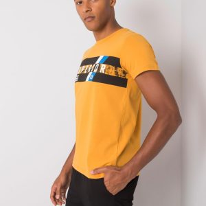 Kendrick Cotton Men's Mustard T-Shirt