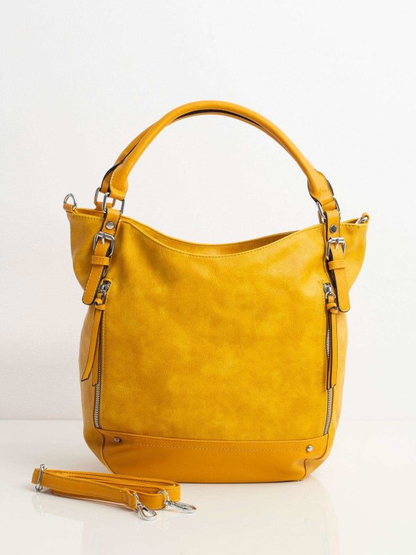 Yellow women's city bag