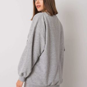 Grey sweatshirt with print by Karis