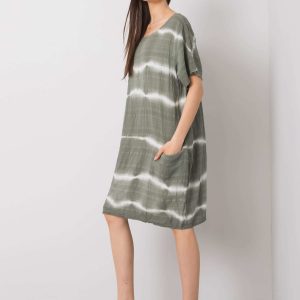 Khaki Casual Dress Carlene