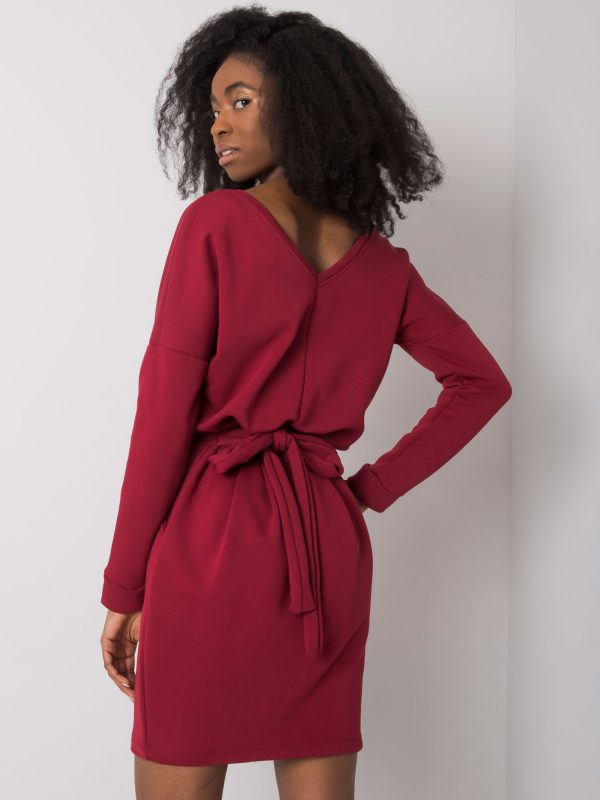 Burgundy dress Kloe RUE PARIS