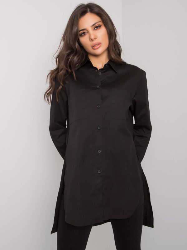 Amersham black slit shirt