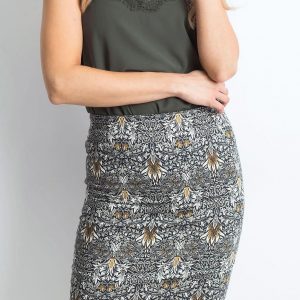 Grey Formalwear Skirt