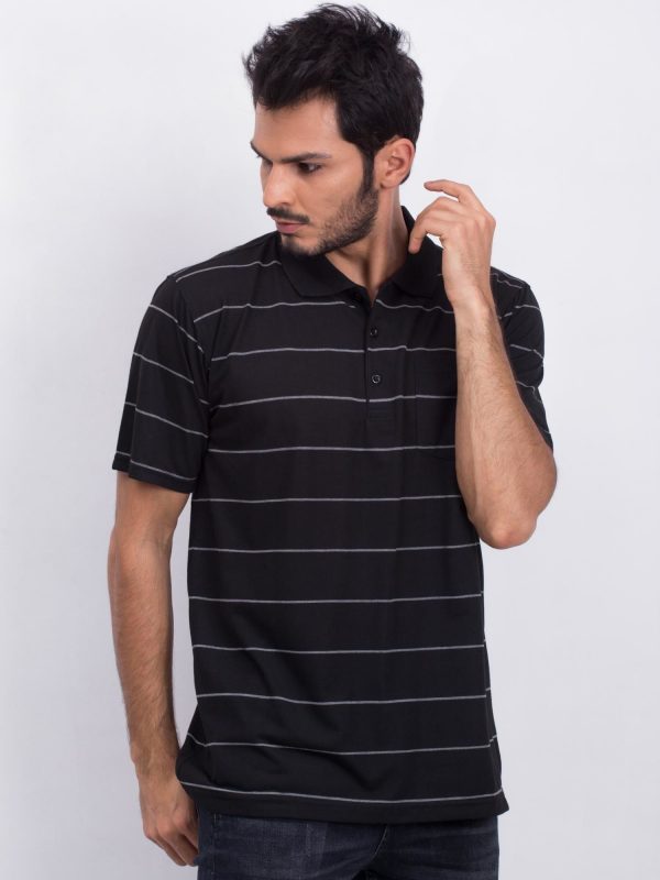 Momentous Men's Black Polo Shirt