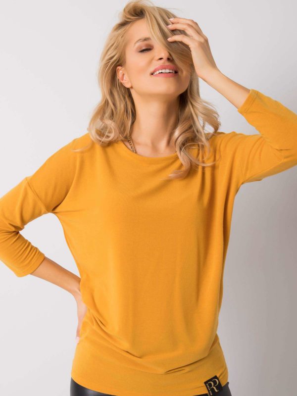 Mustard blouse Adoncia RUE PARIS