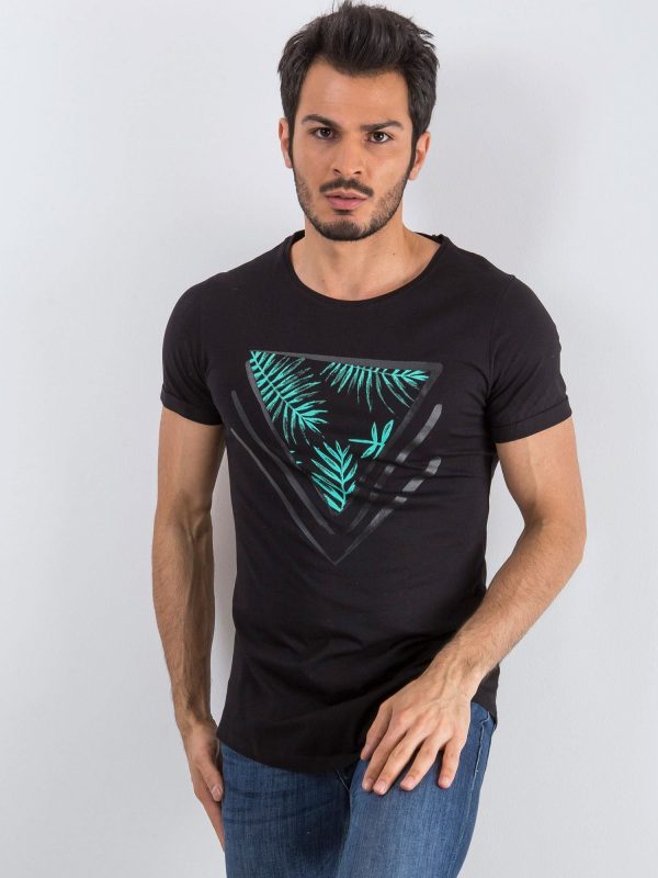 Black Men's T-Shirt Triangle