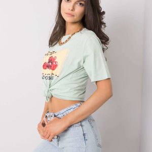 Mint t-shirt with Ramira applique