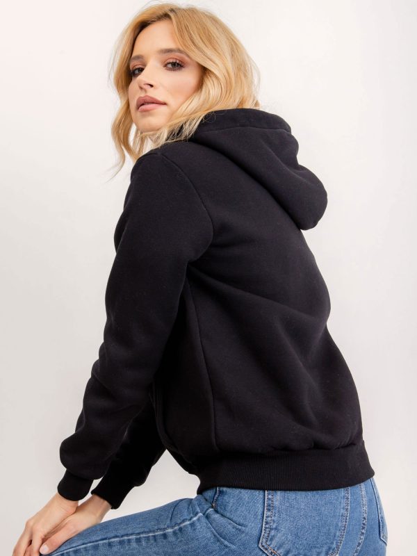 RUE PARIS Black Glow Sweatshirt