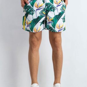 Burns Men's White-Green Shorts