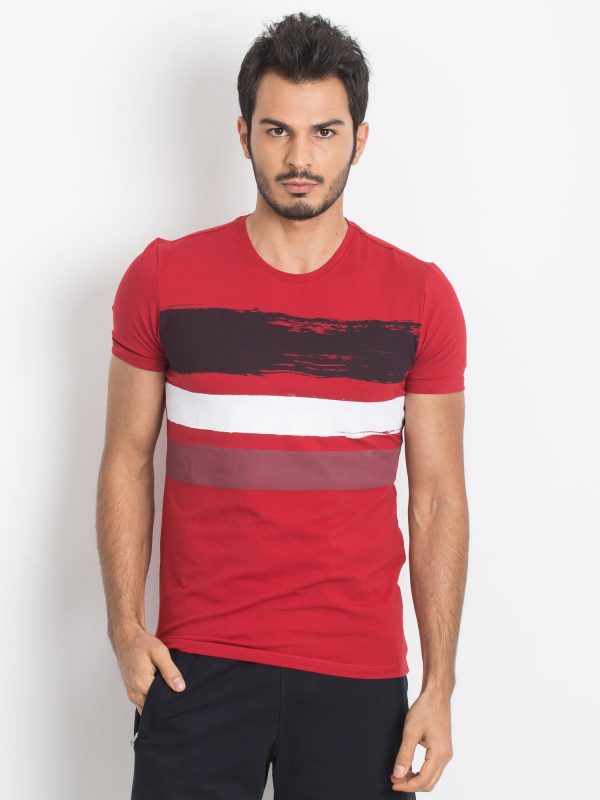 Red T-shirt for men TOMMY LIFE