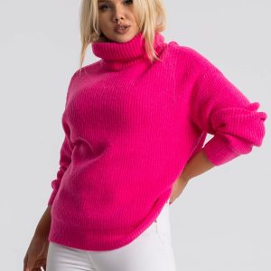 Hannah's pink plus size sweater