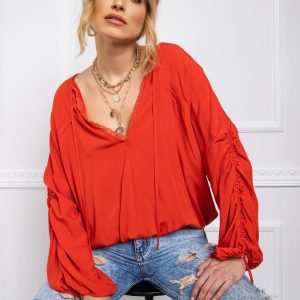 BY O LA LA Light red women's blouse