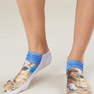 Dog Print Cotton Feet