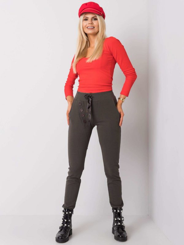 Dark khaki Patrice sweatpants