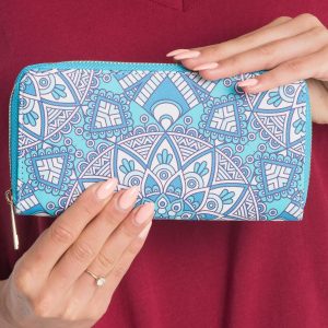 Blue Pattern Wallet