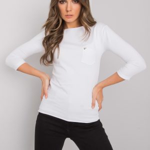 White Basic Blouse with Steffanie Pocket