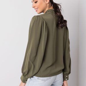 Khaki blouse Joan RUE PARIS