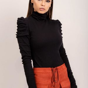 BSL Black Turtleneck Blouse