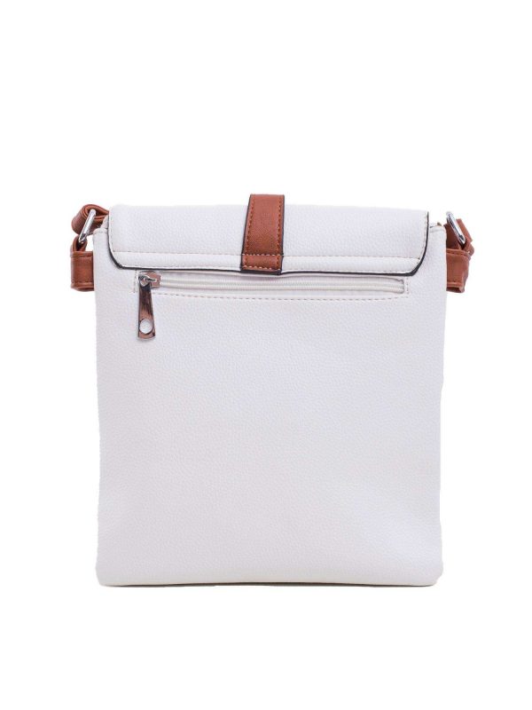 White Eco Leather Shoulder Bag