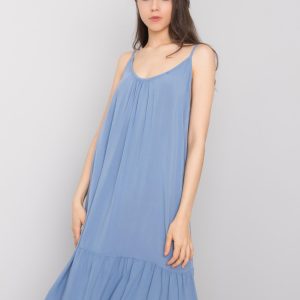 Madilyn OCH BELLA Blue Ruffle Dress