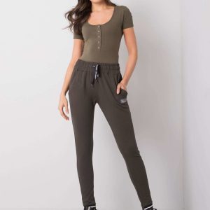 Dark khaki pants Luciana