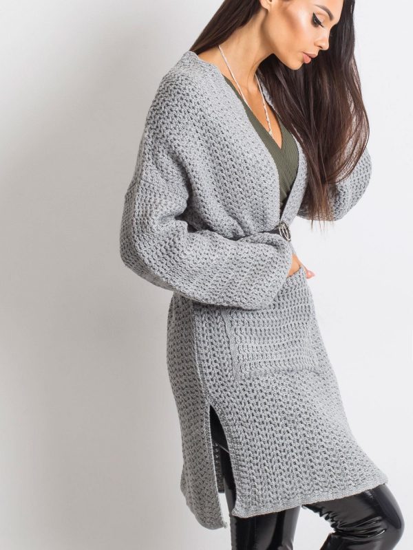 RUE PARIS Light grey Luna sweater