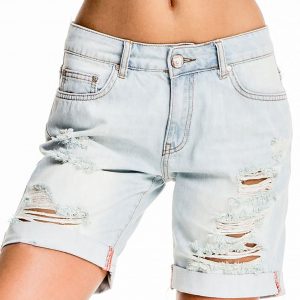 Light Blue A'la Bermuda Denim Shorts